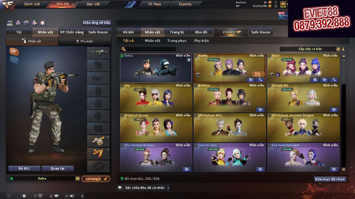 shop acc cf uy tin gia re